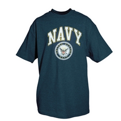Navy One-Sided Imprinted T-Shirt