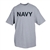 Navy (Logo Back) - Heather Grey T-shirt