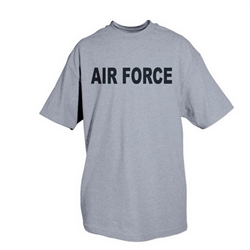 Air Force (Logo Back) - Heather Grey T-shirt