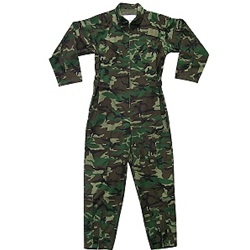 Air Force Zippered Coverall -- Mil-Spec  Woodland Camo