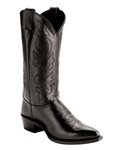 Justin Black Corona Cowboy Boots - Pointed Toe