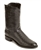 Justin BLACK Smooth Ostrich Roper  Boots