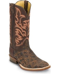 Justin AQHA Elephant Cowboy Boots - Square Toe
