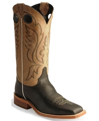 Justin Bent Rail BLACK BURNISHED CALF Cowboy Boots