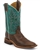 Justin Bent Rail Wood Brown Cowboy Boots - Square Toe